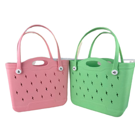 Factory Ready Stock Eva New Lightning Bag Wholesale Cross-Border New Hole Bag Women's Shopping Bag