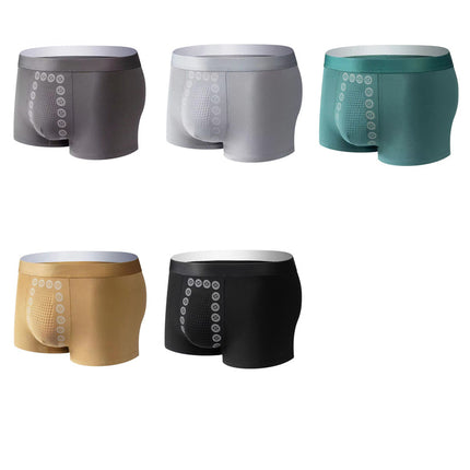 Men's underwear autumn and winter men's massage pants negative ion comfortable breathable vitality waist boxer boxer boxer pants wholesale generation