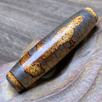 Dragon scale open piece guanyin dzi bead 15*58mm