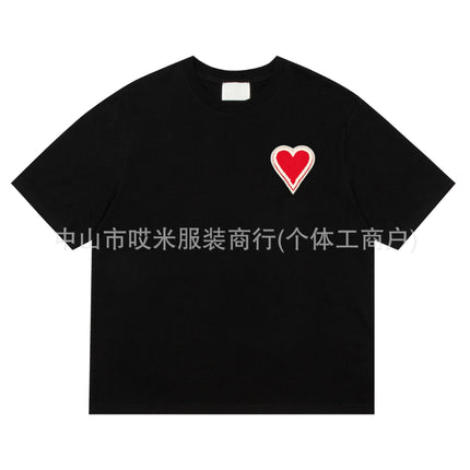 2024 European and American Trendy Brand Spring and Summer New Three-Dimensional Big Red Logo Unisex Wholesale Dropshipping