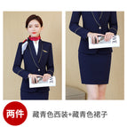 Navy blue suit + skirt / S