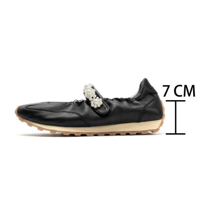 2025 New Products-Small Mouth Ballet Training Shoes Women's Spring and Summer New Thick-soled Sports Mary Jane Shoes