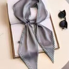 Houndstooth edge blue gray / 145