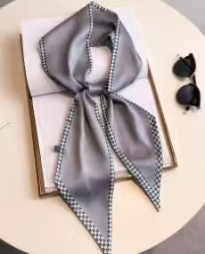 2025 New Long Scarf Korean Style Printed Temperament Scarf Summer Fashion Decorative Bangle Scarf Factory Wholesale