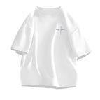 [Combed cotton short sleeve] white free nib / 3XL