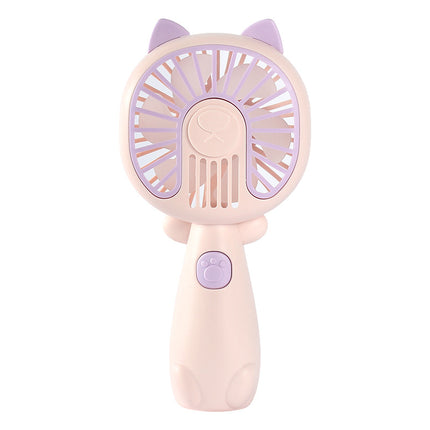 New cartoon mini fan summer outdoor portable USB rechargeable fan student dormitory desktop fan