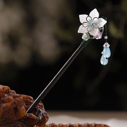 New Year Red Festive Chinese Style Hairpin Palace Style Tassel Walking Hair Hairpin Retro Hanfu Ancient Dress Cheongsam Hair Accessories Women