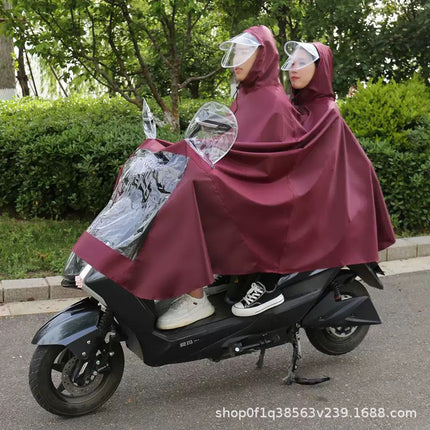 Morandi Electric Poncho Raincoat Anti-rainstorm Full-body Electric Motorcycle Single Extra-large Thickened Men's and Women's New Style