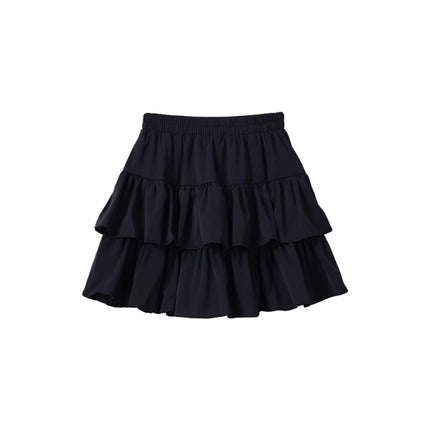 Plus Size Skirt for Women in Spring and Summer, Super Popular Pear-Shaped Figure, High-Waisted A-Line Cake Skirt, Small Fluffy Short Skirt