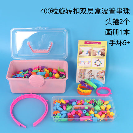Source Factory Versatile Creative Pop Art String Beads Insert Kidsren's Beaded Toy Beads DIY Girl Bracelet Necklace