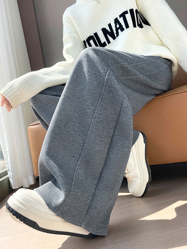 2025 Autumn New High Waist Scimitar Pants Narrow Wide Leg Pants Casual Banana Sweatpants Sports Pants Women