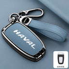 [haval c model] double-sided leather with lychee pattern blue + a04 rope + rope buckle