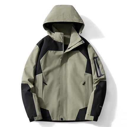 Cross-Mirror Outdoor Single-Layer Jacket for Women, Spring & Fall Thin Windproof and Waterproof Mountaineering Jacket, Jacket for Men