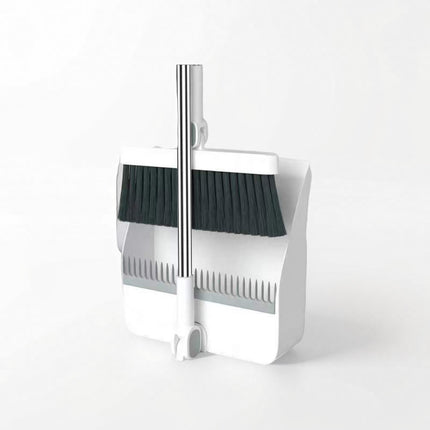 Factory direct supply folding broom dustpan suit combination increased thickening dustpan broom rotating broom hair