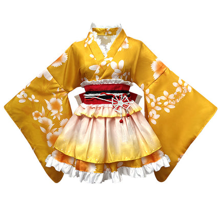 New Women's Japanese Kimono Full lovelive Summer Sacrifice Bathrobe Awakening True Ji Hai Wu Guo cos Suit