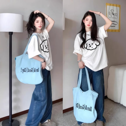 Pure Cotton Short-Sleeve T-Shirt for Women 2026 New White Half-Sleeve Korean Style Loose Lazy Style Summer Stunning Top Ins