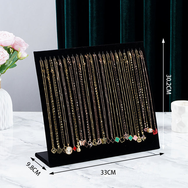 In-Stock Velvet Earring and Stud Display Board Necklace Bracelet Storage Rack Creative Jewelry Rack Accessory Stall Live Streaming Rack