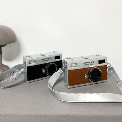 Ins Retro Crossbody Bag for Women Simple Couple Mobile Phone Bag Trendy Cool Camera Shoulder Mobile Phone Coin Purse Men's Crossbody Bag