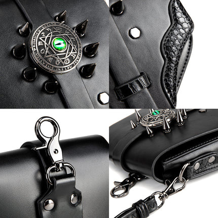 TEMU Cross Border Medieval European and American Retro Women's Crossbody Bag Personalized Mini Punk Rivet Single Shoulder Mobile Phone Satchel