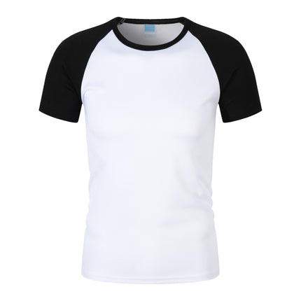 180G100D Quick-Drying Raglan Round Neck Summer Short-Sleeved T-Shirt Breathable Round Neck Sports Moisture-Absorbent New Outdoor