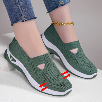 Shoes Women's Cross-border plus size Women's Shoes Soft Sole Not Tired Feet Slip-on Mother Shoes Mesh Breathable Old Beijing Cloth Shoes