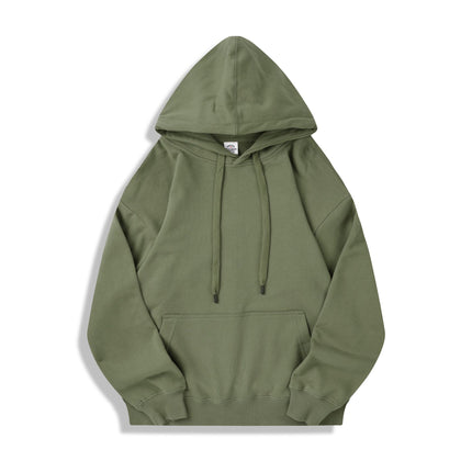 350g Hooded Sweatshirt for Men and Women, Spring & Fall Hooded Pullover Top, Loose Couple Outwear, Casual Pure Cotton, Printable