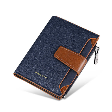 King Paul Wallet Men's Multi-functional Short Wallet Multi-card Coin Purse Men's Fashion Casual Wallet Men
