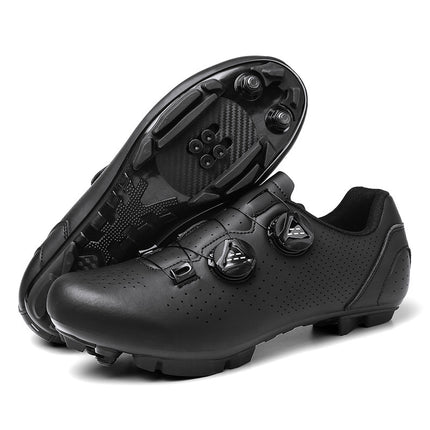 T168 Cross-border New Lockless Cycling Shoes Men's Road Car Lock Shoes Breathable Bicycle Shoes Non-lock Mountain Bicycle Shoes