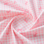 Cloth width 1.6m x 1.0m price / Pink plaid bow