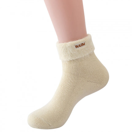 Women's Slippers Socks Winter Home Socks Brushed Plush Socks Warm Socks Warm Confinement Ski Socks Sailor Sleeping Socks