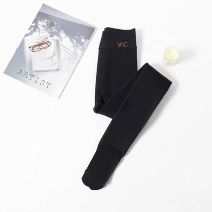 Autumn and Winter VC water light pants light leg artifact female nude feeling natural leg shaping one-piece pants thickened fleece-lined leggings socks