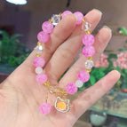 Cat head bracelet (pink) bag