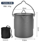 750 hanging pot with lid and bag