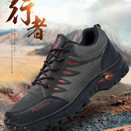 Mountaineering Sports Men's Shoes Outdoor Sports Leisure Waterproof Non-slip Construction Site Work Labor Protection Shoes Warm Cotton Trendy Shoes