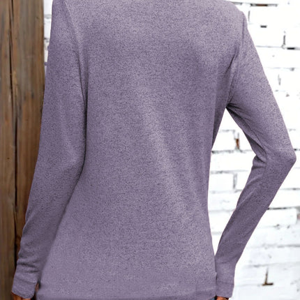 European and American Cross-Border 2024Temu Amazon Hot New Products Spring, Autumn and Winter Square Collar Button Casual Sweater Long-Sleeved T-Shirt