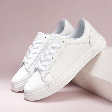 Jinjiang shoes Korean fashion thick-soled skateboard shoes for lovers casual flat-soled sneaker soft-soled comfortable white shoes for women