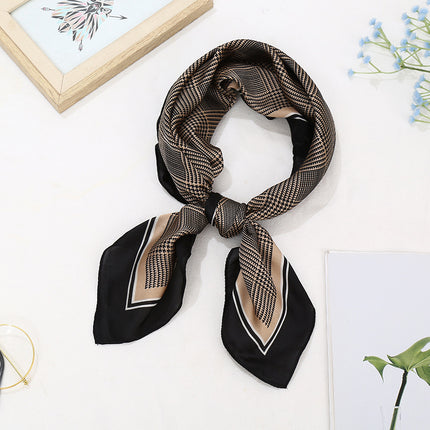 70 Silk Scarf Square Scarf High-end Korean Style Fashion All-match Professional Silk Small Scarf Retro Printed Silk Scarf for Women