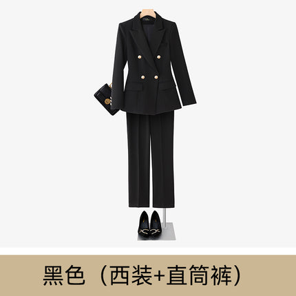 White Suit Set for Women, New Spring and Autumn Style, Cross-Border Elegant Goddess Style, Professional Attire with a High-End Feel, Casual Suit, Formal Wear