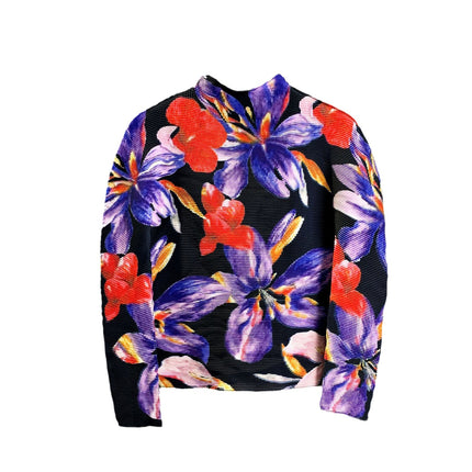 Folded Stylish Printed Top Two-Piece Autumn New High-End Fashionable Elegant Commuter Stretch T-Shirt Women's Clothing
