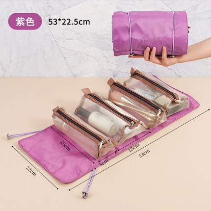New Cosmetic Bag Four-In-One Travel Portable Multi-Functional Large-Capacity Removable Toiletry Storage Bag