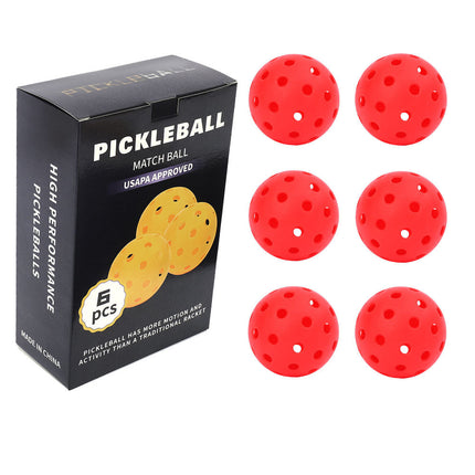 Cross-border hot-selling peak ball 40 hole ball hole ball pickleballs74mm roll injection luminous ball color box