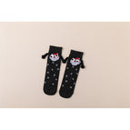 Christmas black / [hand-in-hand socks and nude socks] one size fits all (36-43)