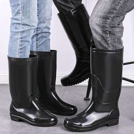 Rain Shoes Water Shoes Men's Rain Boots Short Medium High fleece-lined Labor Protection Fishing Sea-driving Kitchen Site Car Washing Wear-resistant Non-slip
