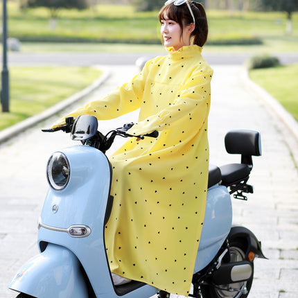 Electric Motorcycle Sunscreen Clothing Women's Spring and Summer Long Battery Car Outdoor Cycling Sunshade Outdoor Travel Sunscreen Clothing