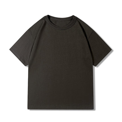 Sanben needle 300g heavy T-shirt cotton drop shoulder European size loose national fashion youth cotton round neck T-shirt custom printing