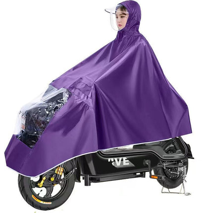 Electric Car Raincoat Men's and Women's Motorcycle Battery Car New Special Double-Person Long Full-Body Anti-Rainstorm Poncho