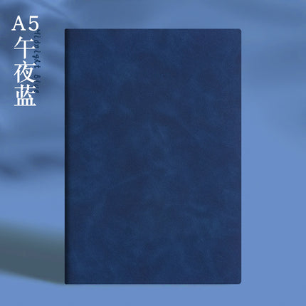 Enterprise logo simple high-quality leather high-end business buckle notebook office stationery suit in stock wholesale
