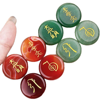 Reiki Great Light Symbol Amethyst Agate Stone Power Balance Improvement