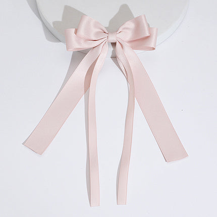 Cross-Border Amazon Best-Selling Ribbon Bow Hairpin Long Ribbon Bow Ribbon Top Clip Elegant Girl Hair