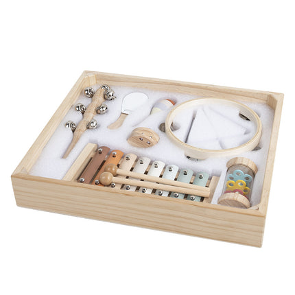 Cross-border early education children's simulation musical instrument Orff percussion instrument drum rattle sand hammer toy music suit
